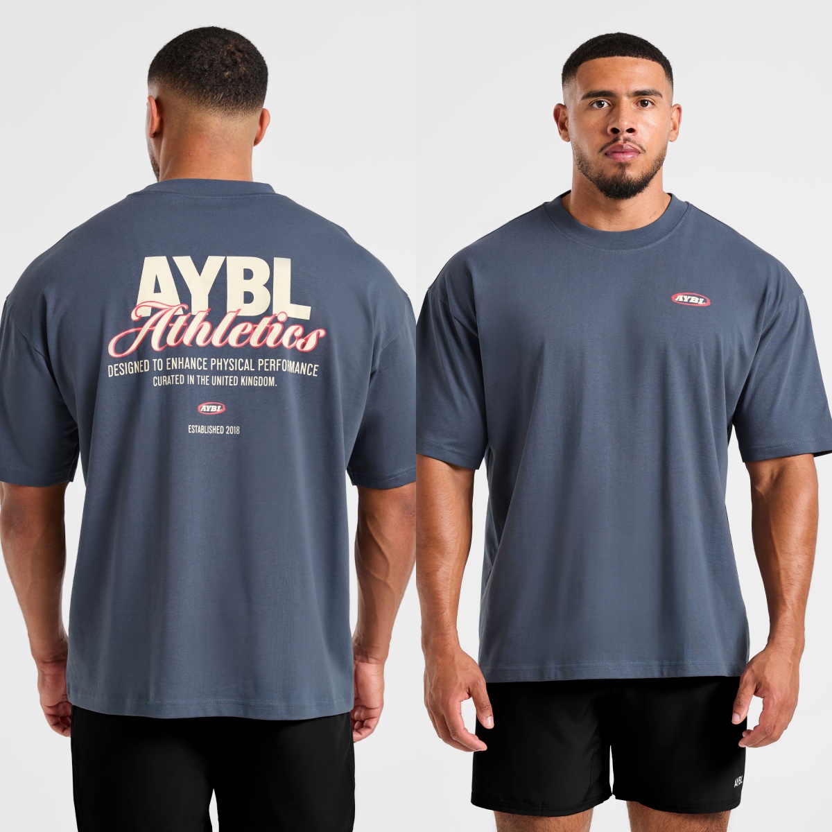 Streetwear Brand Tees - Klassieke atletiek script oversized mode GYM