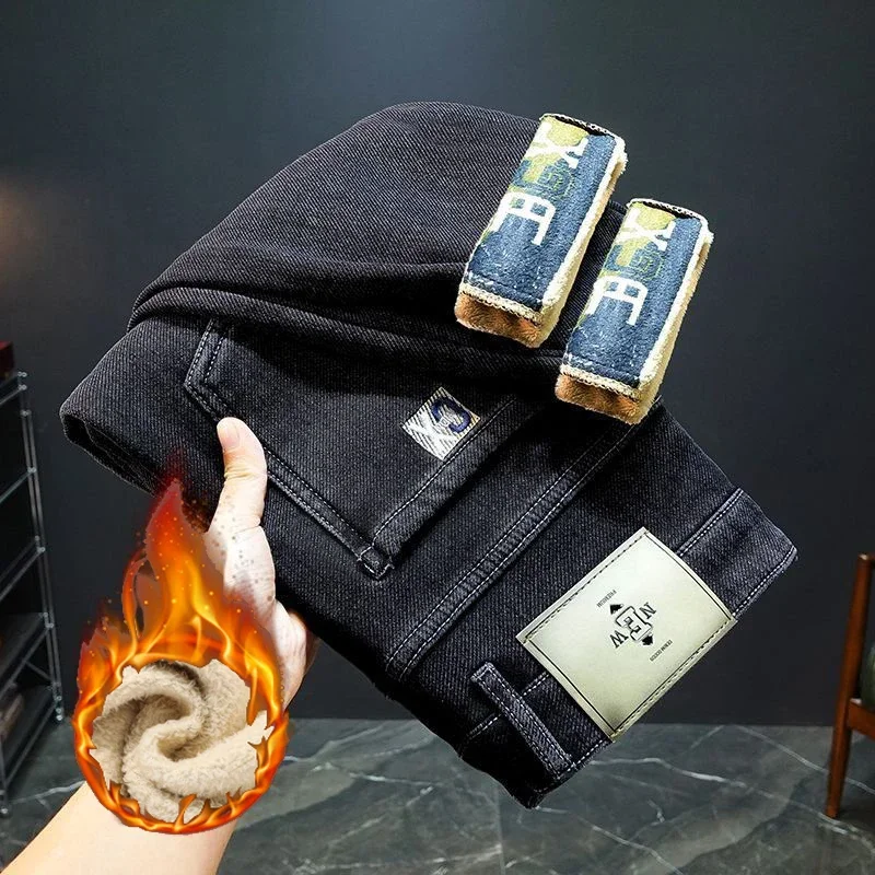 Streetwear Brand Denim - Hot Sale Heren Verdikte Warme Slim